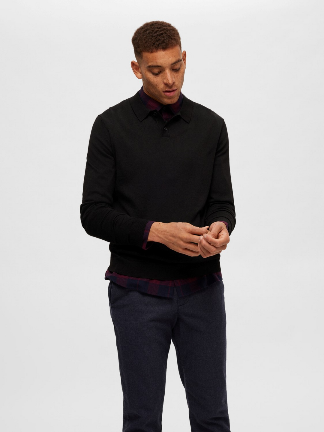 SLHTown Merino Coolmax Knit Polo