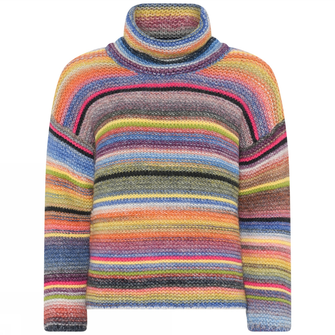 Multicolour Roll-neck jumper
