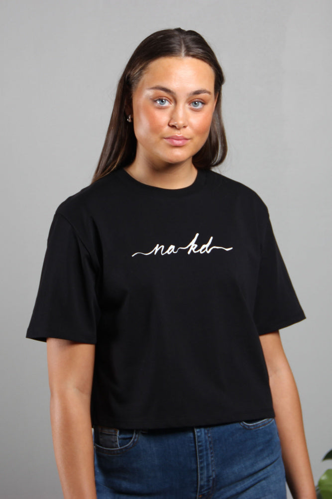 NA-KD Cropped Tee