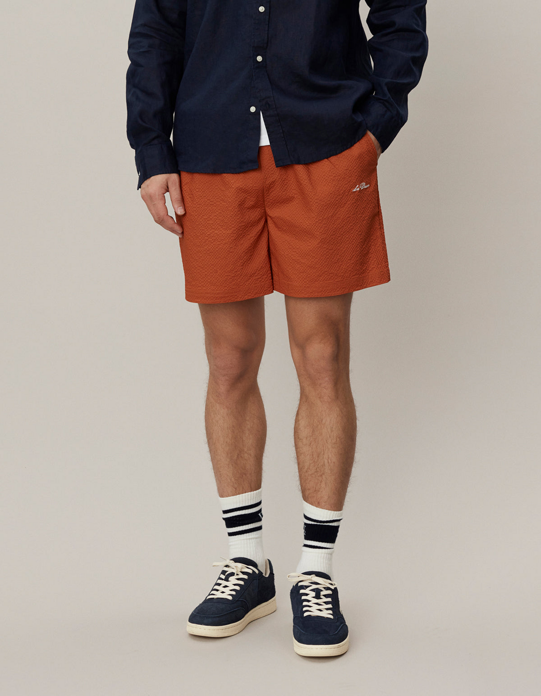 Stan Seersucker Swim shorts