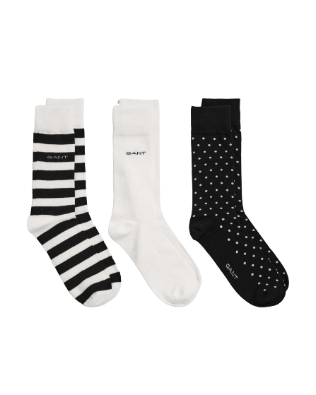 Stripe and Dots socks 3-pack
