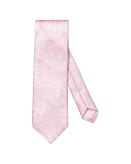 Pink Jacquard Paisley Silk Tie