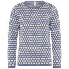 Multicolour dotted pullover