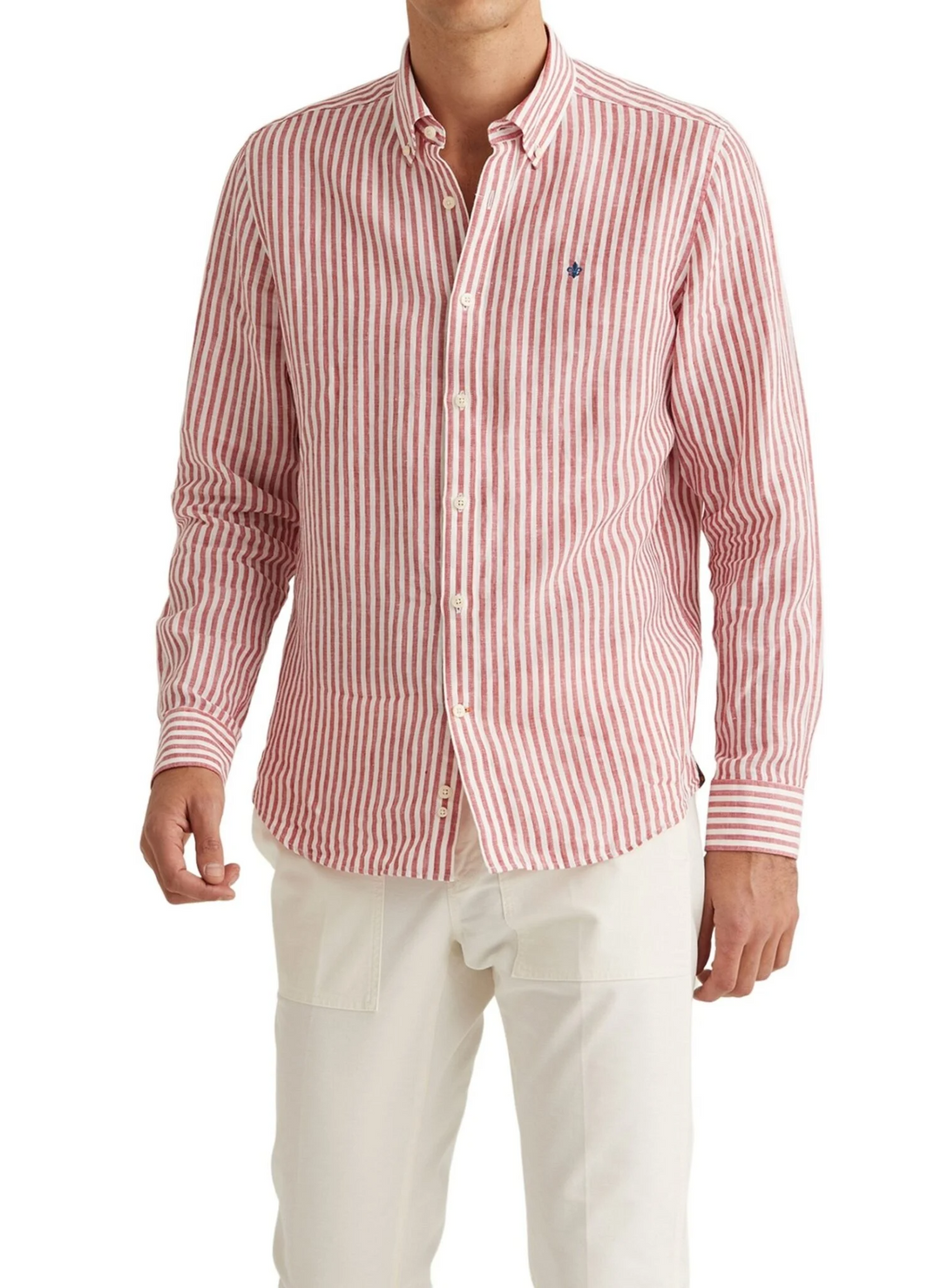 Douglas Linen Stripe BD shirt