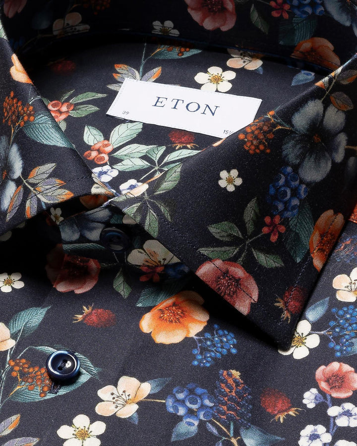 Contemporary Floral Print Signature Twill Shirt